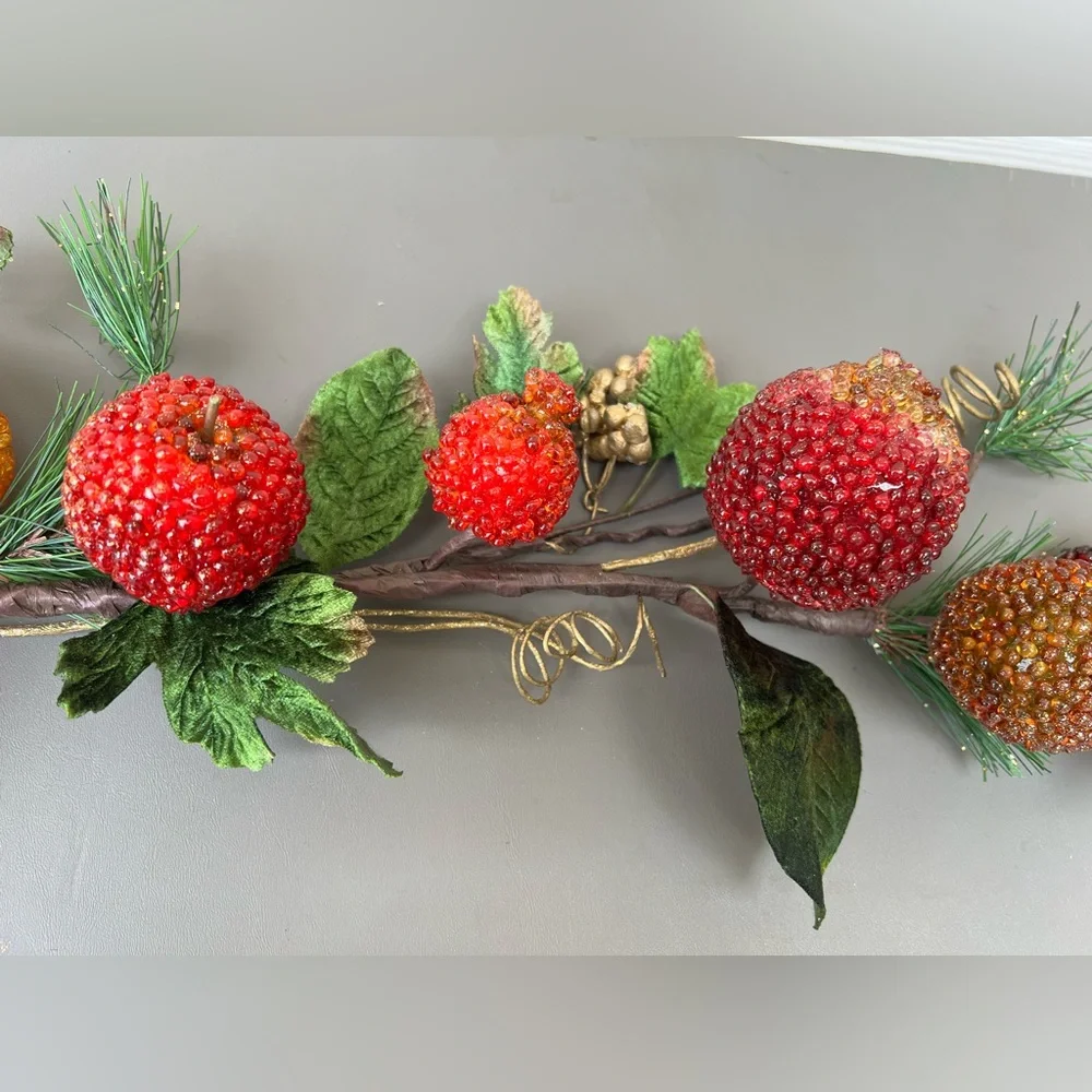 NWT MICHAEL’S BEADED FRUIT GARLAND.